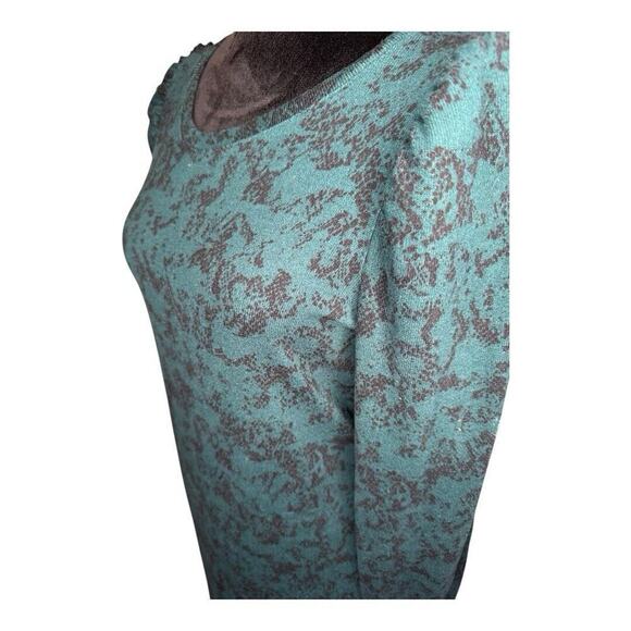 NWT Nine West Puff Long Sleeve Dress | Size M Green - Picture 11 of 13